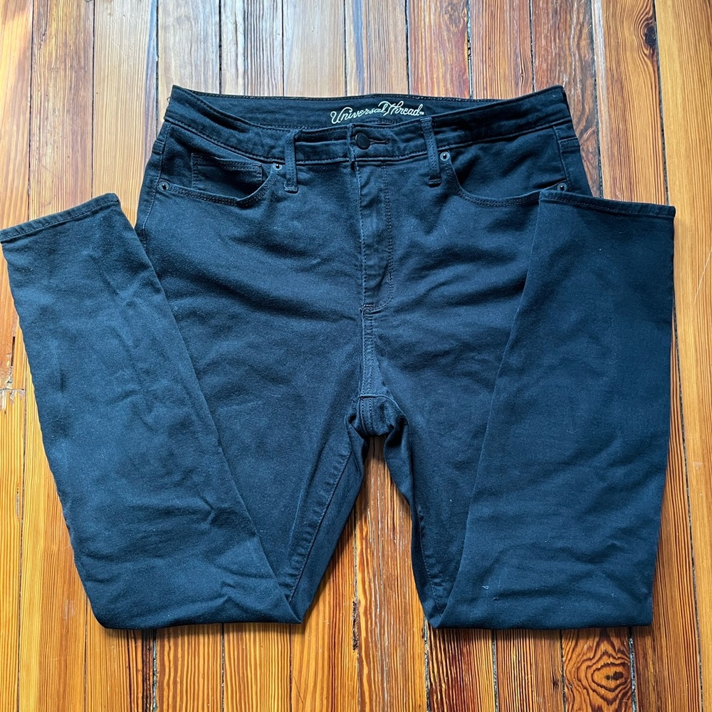 Black High Rise Skinny Jeans